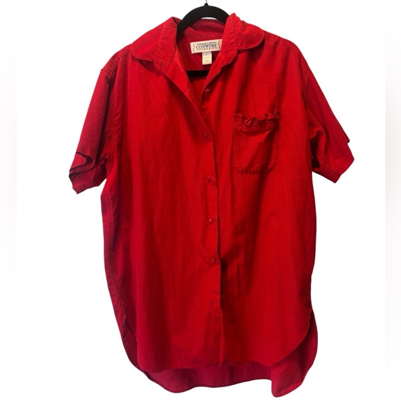 Victoria's Secret Other - Vintage Victoria's Secret Country red button-down shirt Small